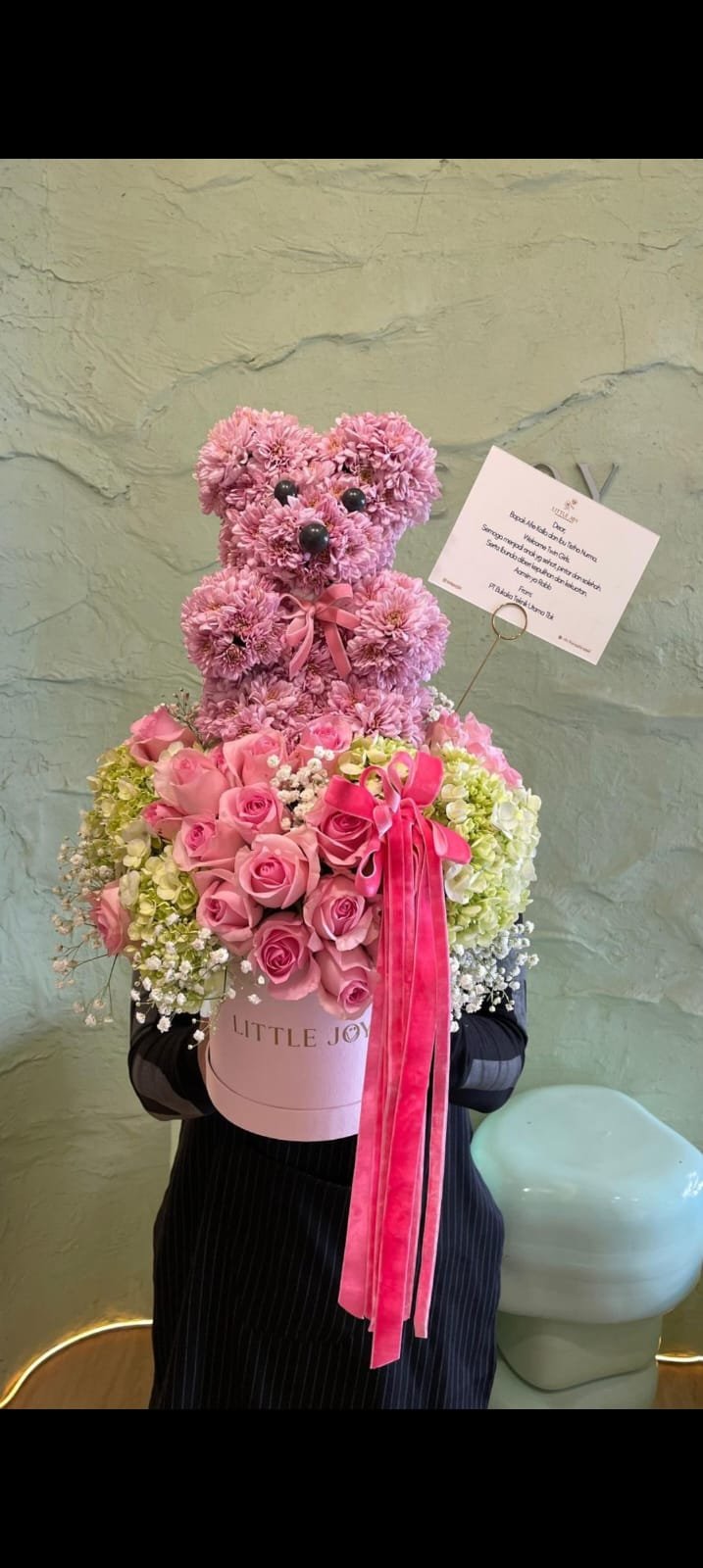 Teddy Bear Wildflowers Box